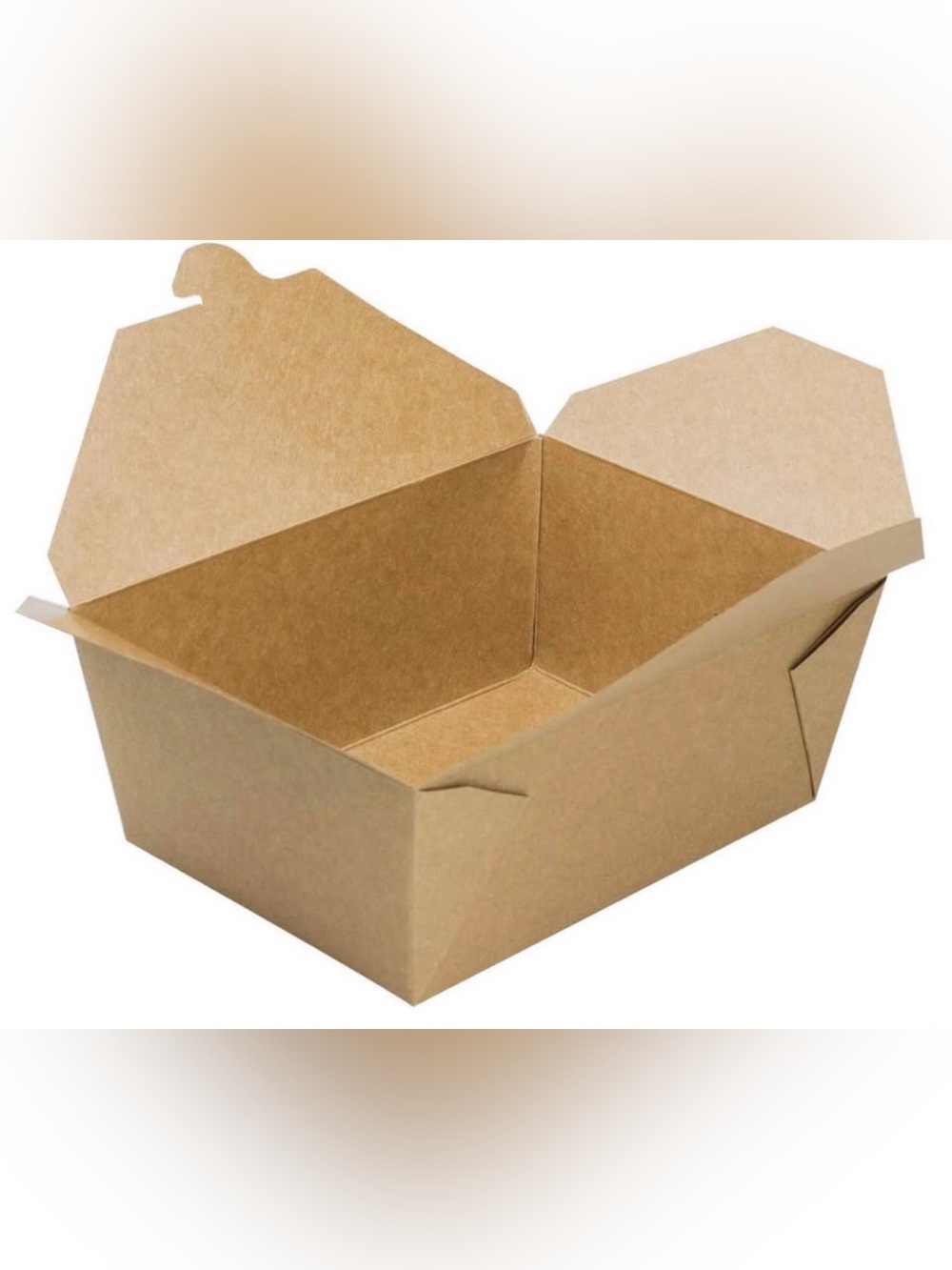 Kraft Disposable Takeout Box - Natural Brown